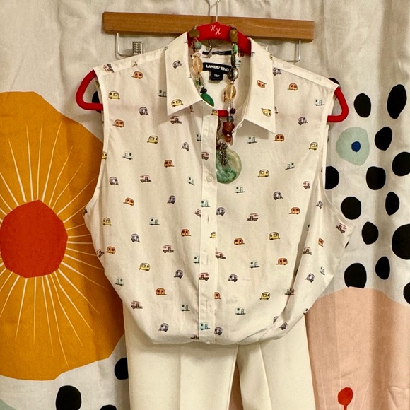 Anne Kline off-white/winter white/ dress slacks. Size 8 Ankle Length. - Picture 10 of 13